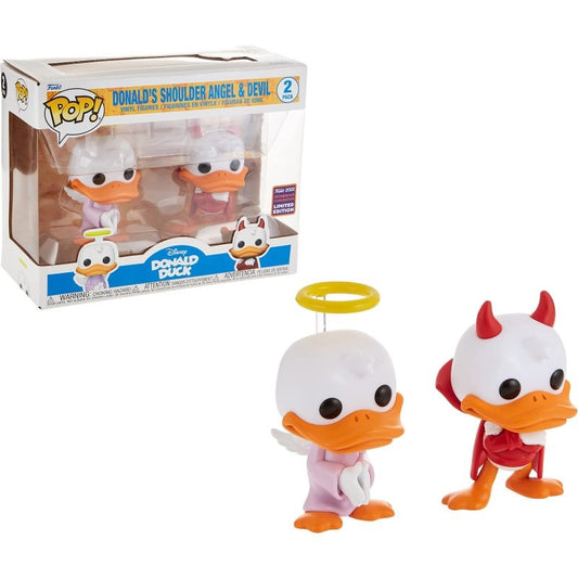 Funko Pop Disney - Donald Duck’s Shoulder Angel & Devil   2-Pack (2022 Wondrous Convention Exclusive)