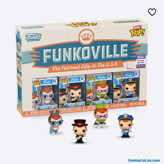 Bitty Pop! Funkoville 4-Pack Freddy funko (2023 summer convention)(limited edition