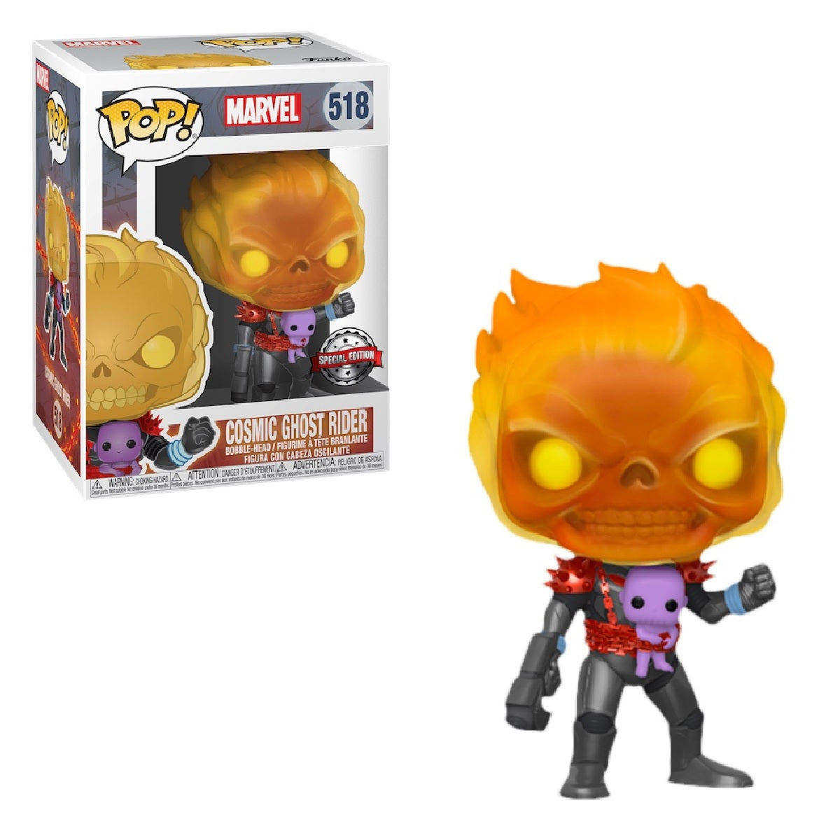 Funko Pop Marvel Cosmic Ghost Rider with Baby Thanos special