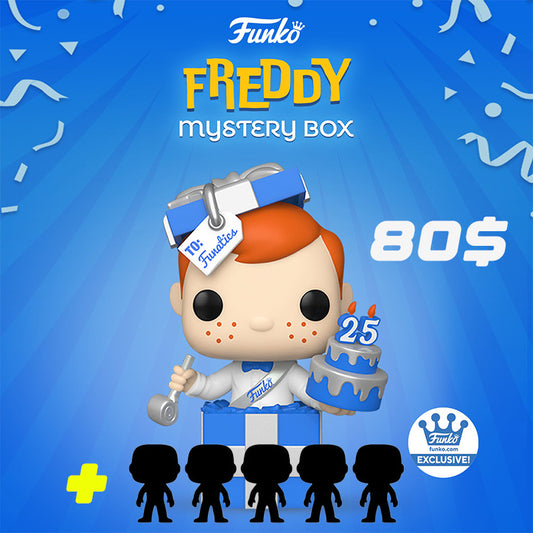 FREDDY FUNKO 25TH ANNIVERSARY MYSTERY BOX (Includes Anniversary Freddy & 5 Mystery Pop! Vinyl Figures)