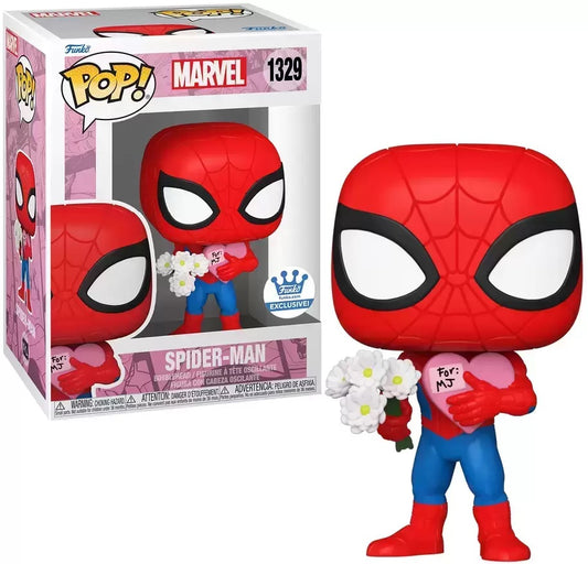 Funko Pop! Marvel: Valentine's Series - Spider-Man with Flowers (Funko Shop Exclusive) (NM)