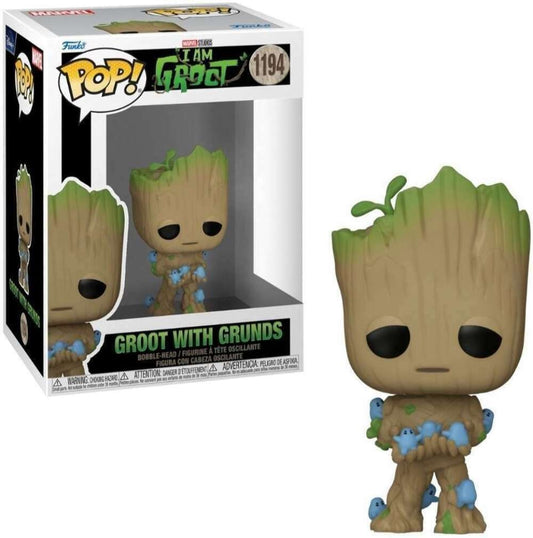 Funko Pop Marvel's I Am Groot (2022) - Groot with Grunds