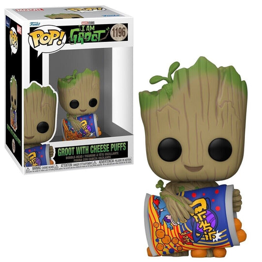 Funko Pop Marvel's I Am Groot (2022) - Groot with Cheese Puffs