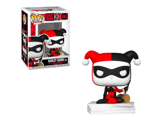 Funko DC Pop Heroes- Harley Quinn 30 Years- - Harley Quinn with Cards