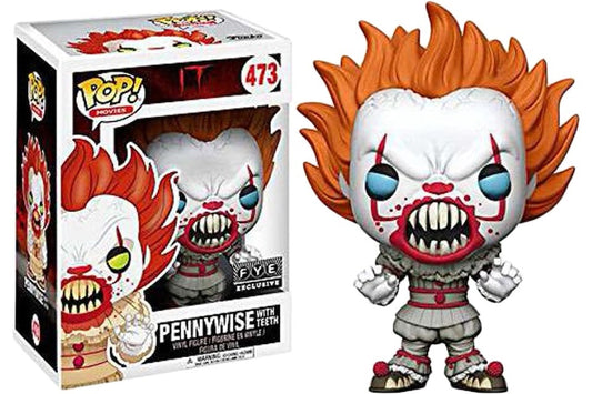 Funko Pop Movies IT Pennywise - Pennywise with Teeth #473 (Blue Eyes) FYE Exclusive