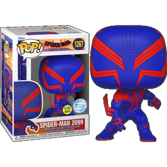 Funko Pop Marvel's  Spider-Man: Across the Spider-Verse (2023) - Spider-Man 2099 (Glow-in-the-Dark )