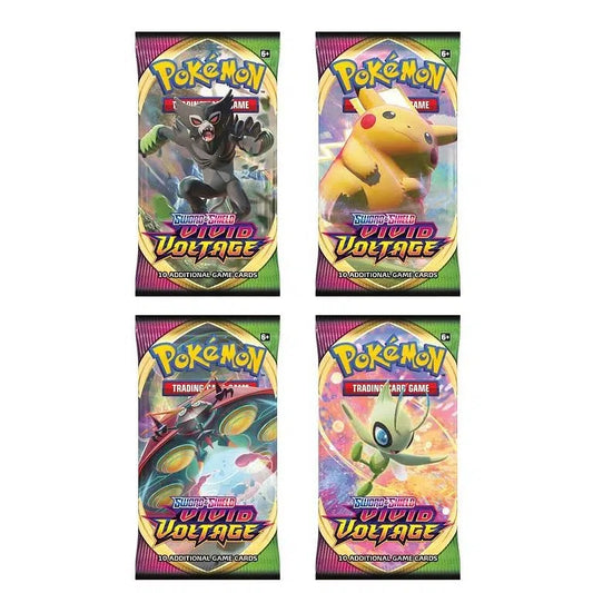 Pokemon sword and shield Vivid Voltage Booster Pack (10 cards)