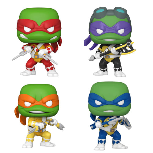 Funko Retro comics Mighty Morphin Power Rangers x Teenage mutant ninja turtles collection
